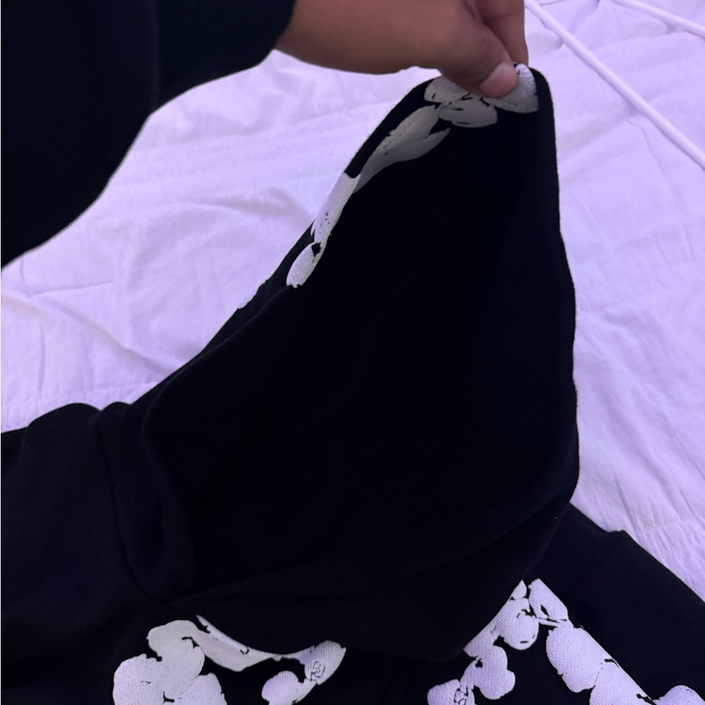 Black Hoodie with White Graphic